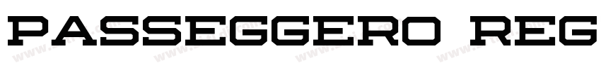 Passeggero Regular字体转换